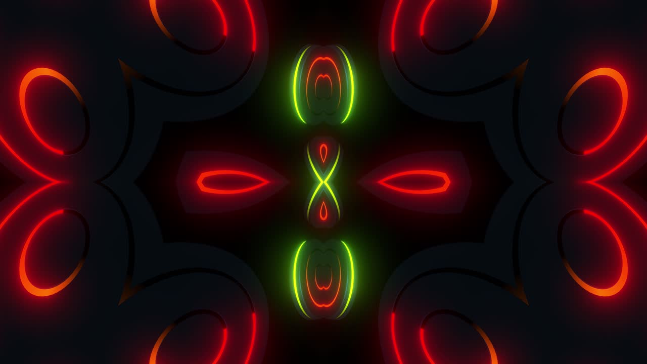 patrones geométricos de neón abstractos