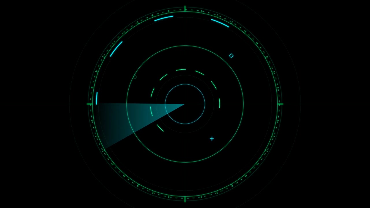 Animazione di Interfaccia di Scansione per Schermo Radar Digitale