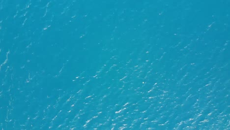 Drone-Aéreo-Del-Océano-Besado-Por-El-Sol-Disparado-En-La-Isla-Tropical-De-Tioman,-Descubriendo-Las-Vidas-Bajo-El-Mar-Azul-Profundo,-Material-De-Archivo-De-Relajación