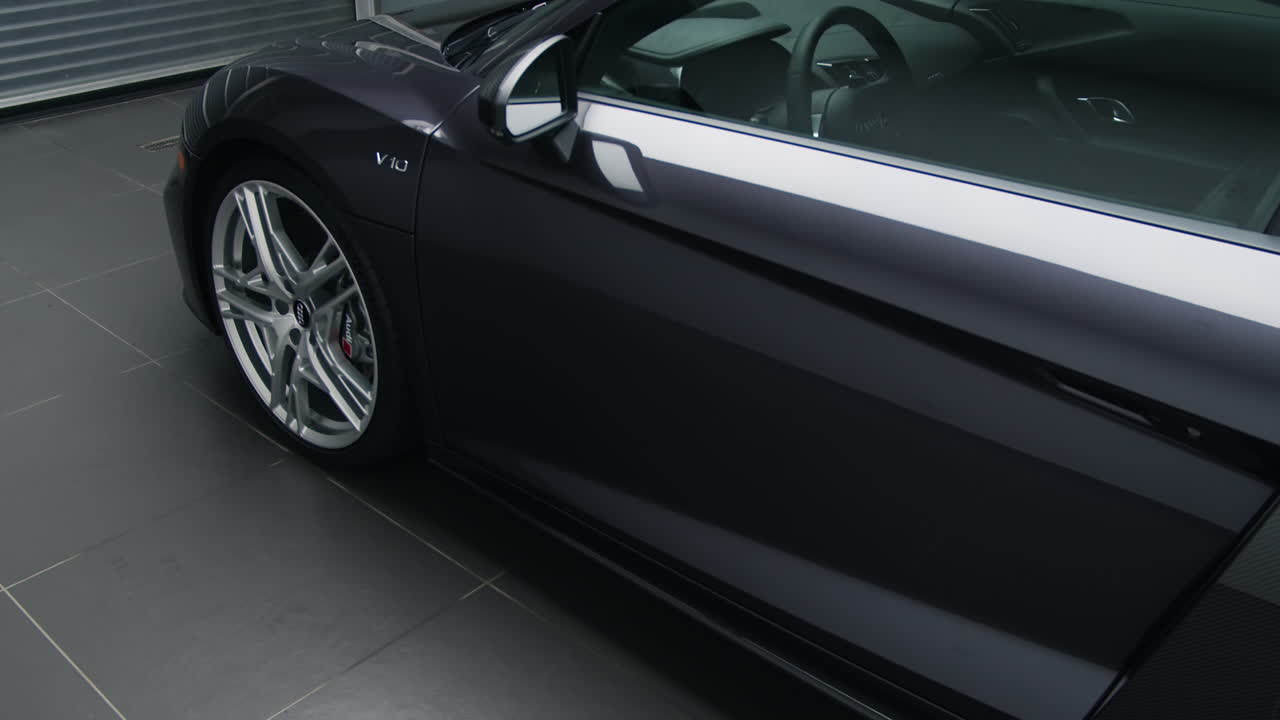 Sleek Black Audi R8 Coupe