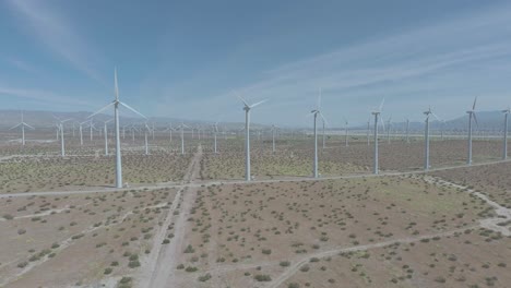 Zoom-out-view-aerial-view-of-the-San-Gorgonio,-Pass-Windmill-California-United-States