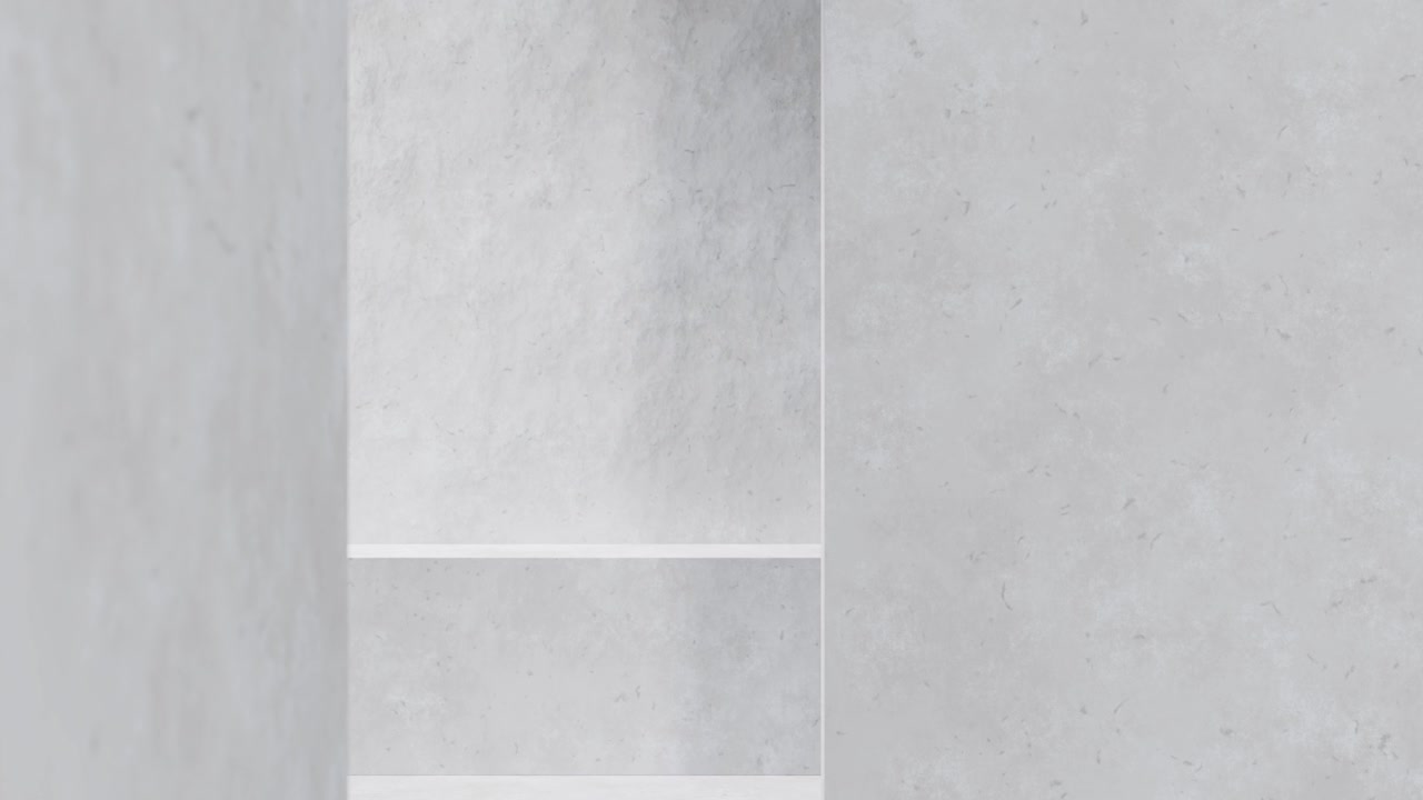 Raflı Minimalist Gri Beton Duvar Arka Planı.