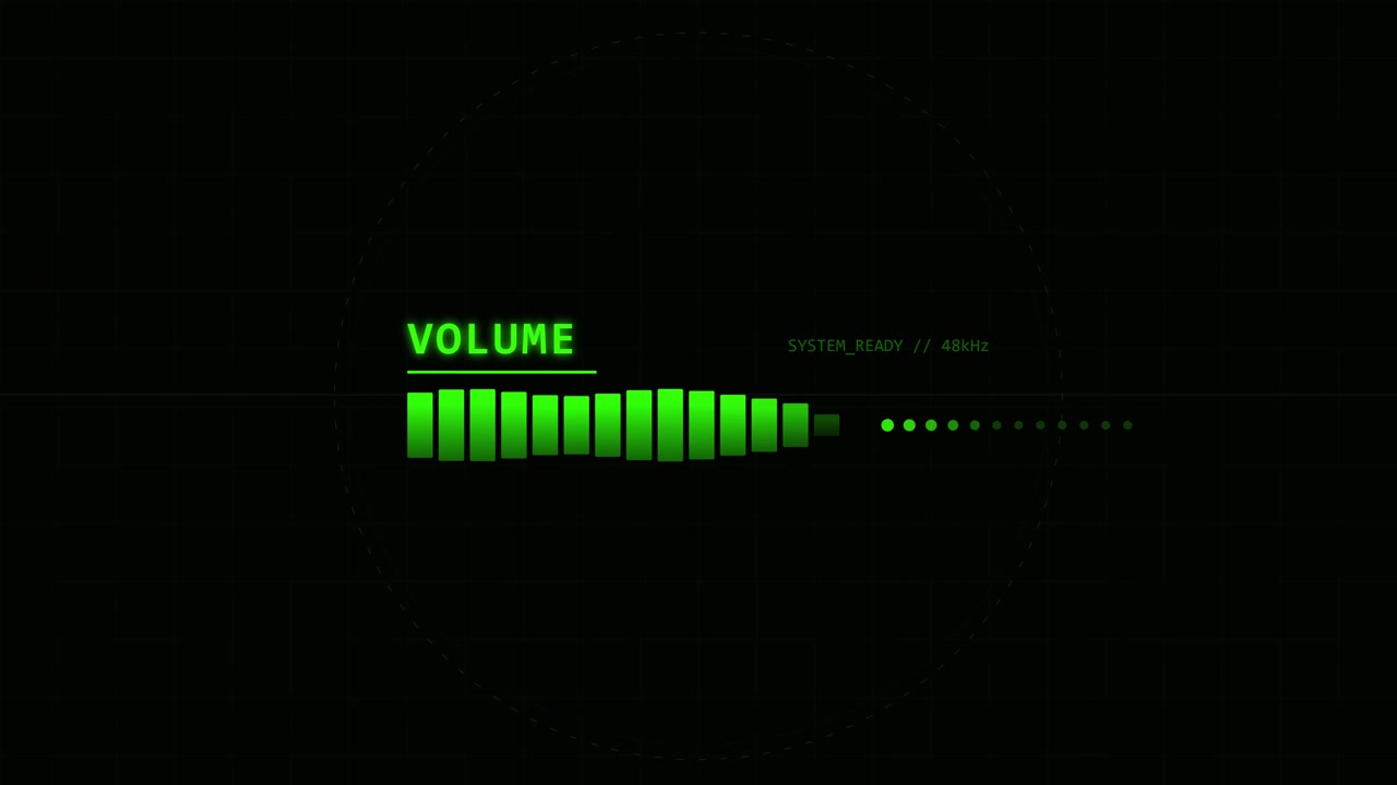Interfaccia del misuratore di livello del volume audio digitale