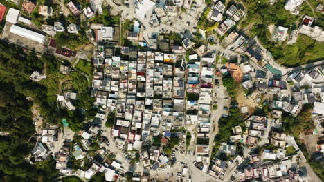 crowded housing in hongkong city, china