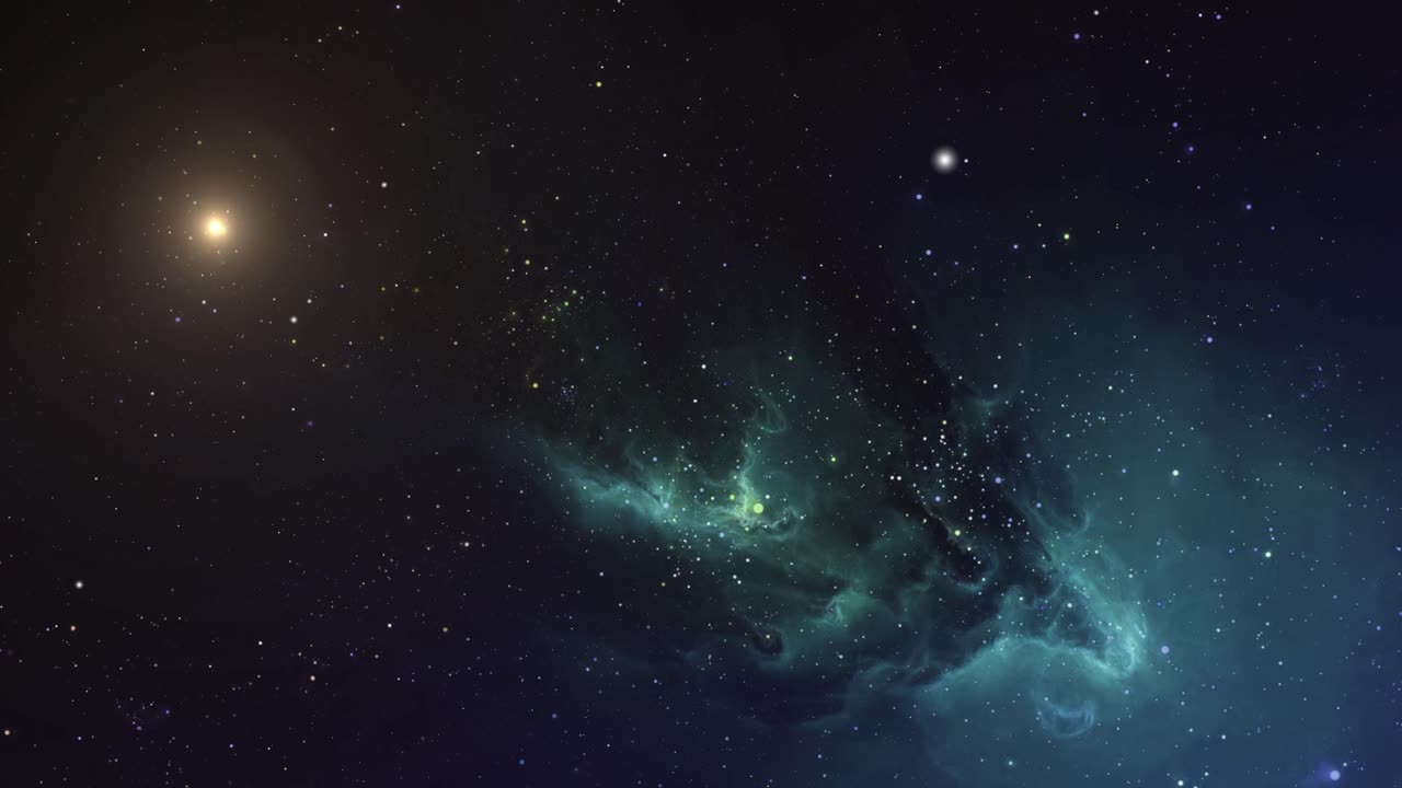 Explore bright stars and nebulae in outer space