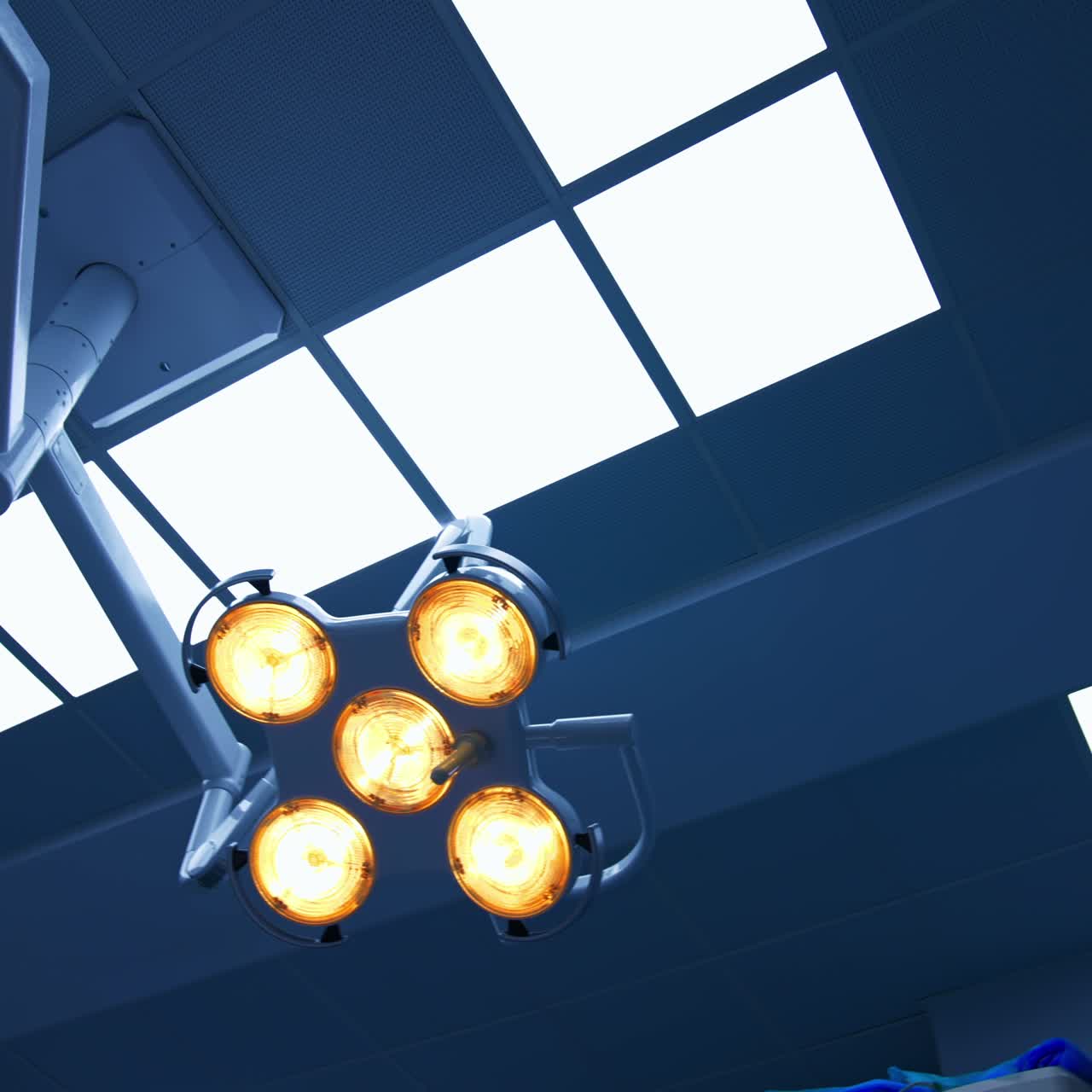 Emergency professional light. Operation medical healthcare technologies