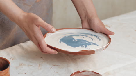 handmade ceramic painting
