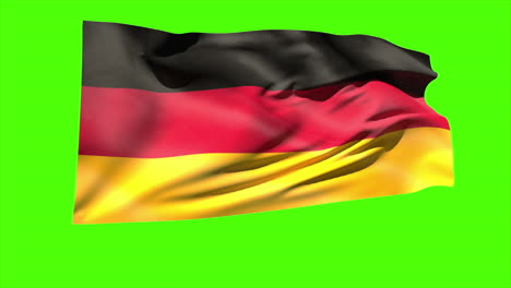 German-national-flag-blowing-in-the-breeze