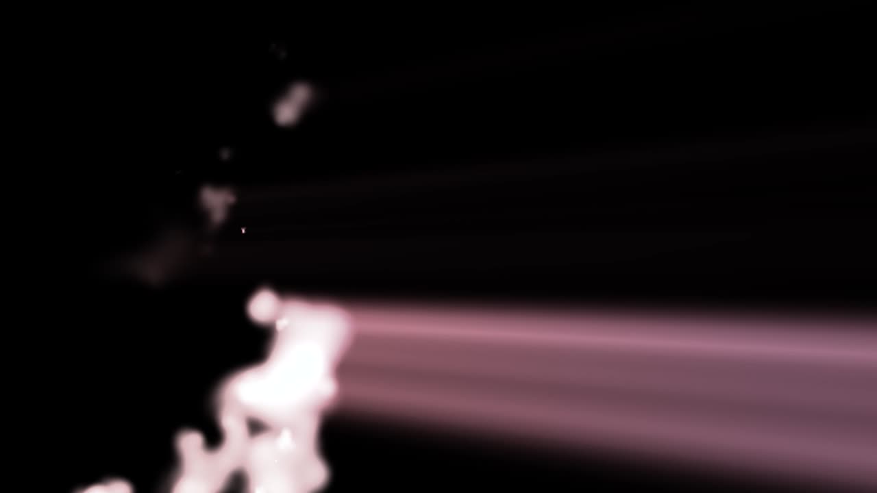 esencia mágica roja abstracta que crece y evoluciona sobre un fondo negro