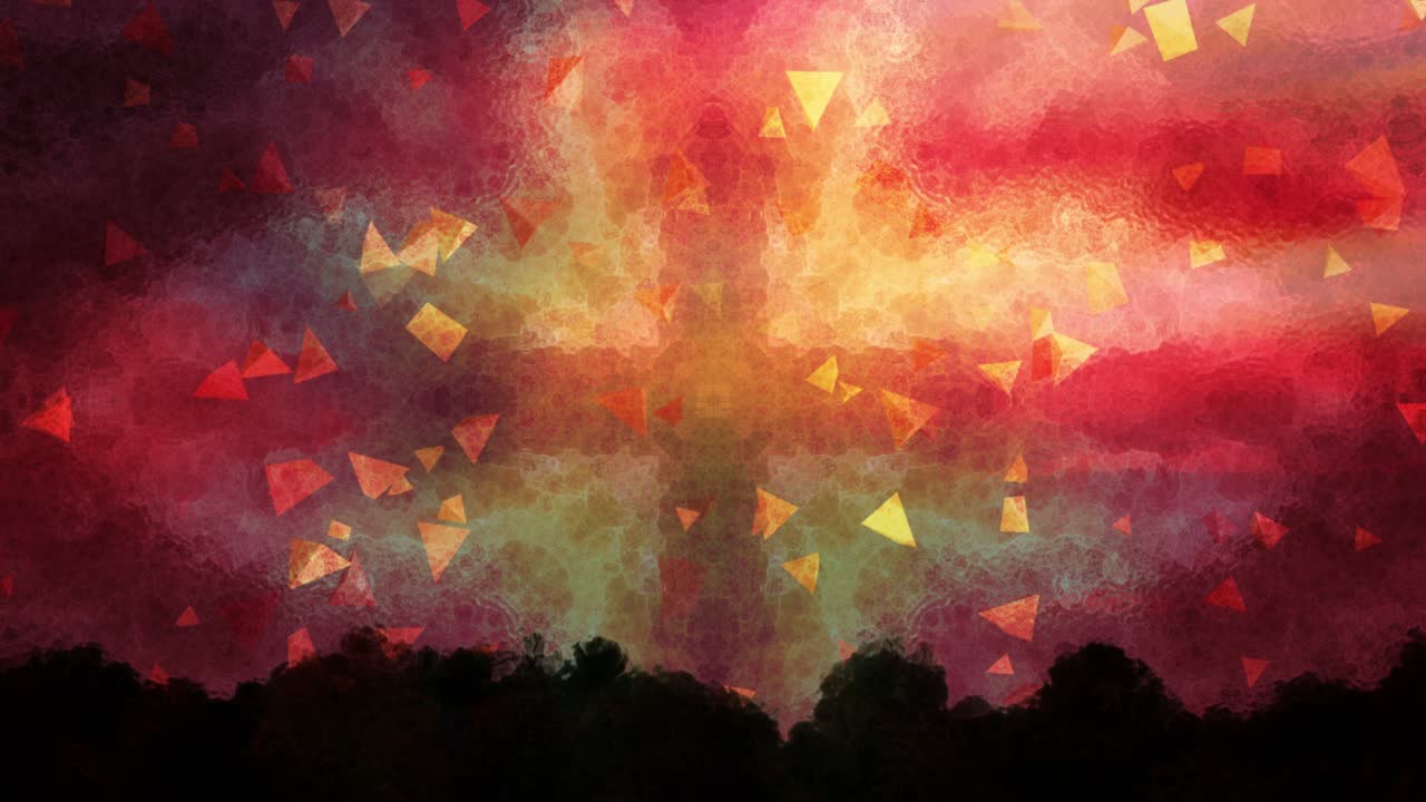 다채로운 예술 풍경 배경 루프