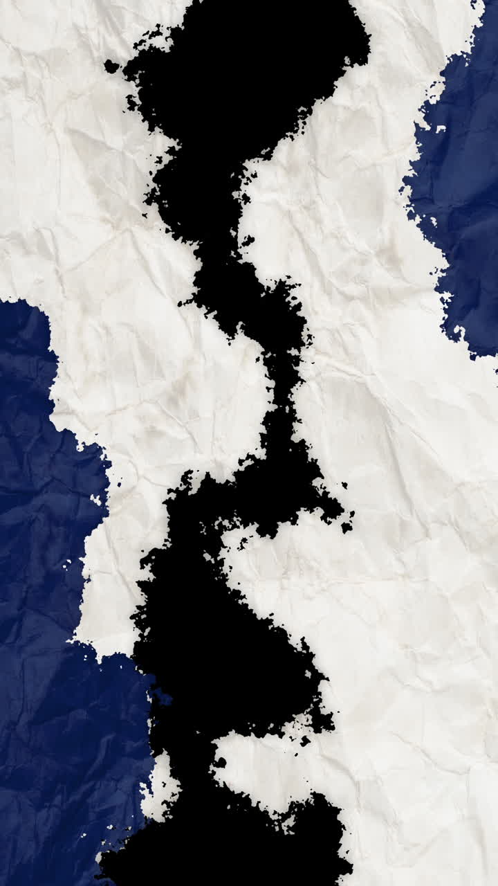 Abstract Crumpled Paper Texture Reveal Transition