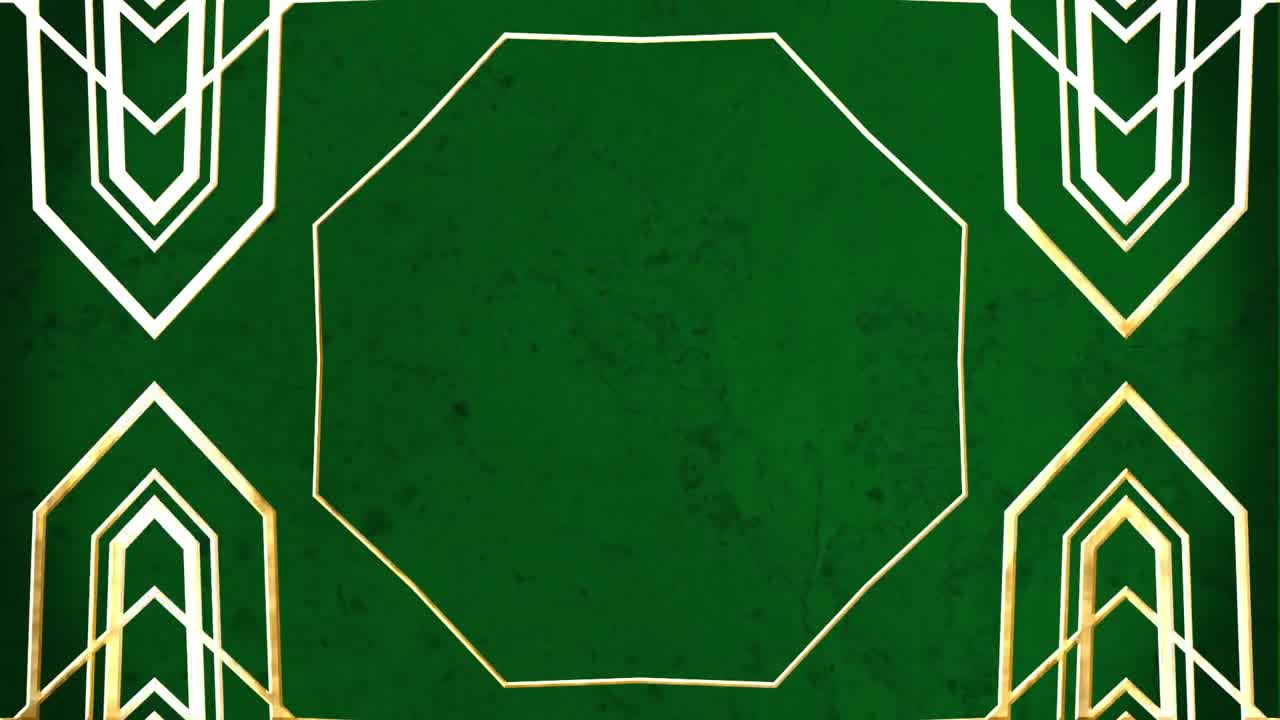 анимация белых контуров геометрических фигур, движущихся в бесшовной петле