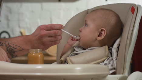 baby being fed