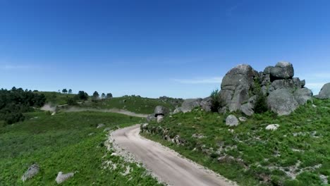 rally truck in dirt road on mountains