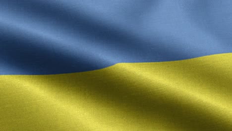 closeup waving loop 4k national flag of ukraine