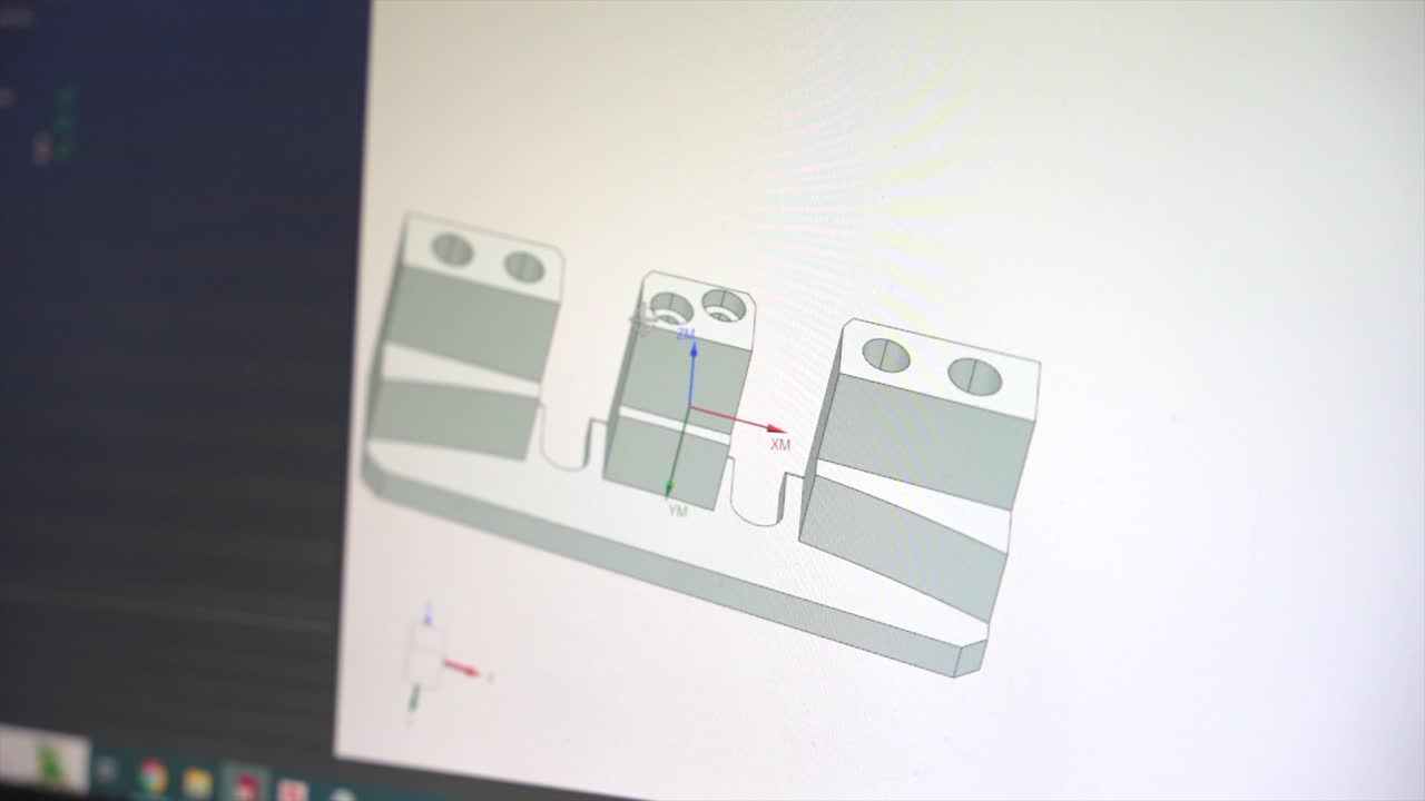 CAD Model on Screen