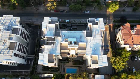 roofing of buildings with swimming pool in the commune of florida, metropolitan region, country chile