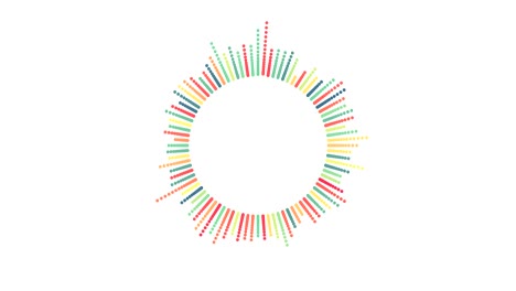 diseño de interfaz circular hud, elementos infográficos como ecualizador de música, ondas de audio o frecuencia de sonido en líneas. tecnología y ciencia, tema de análisis.