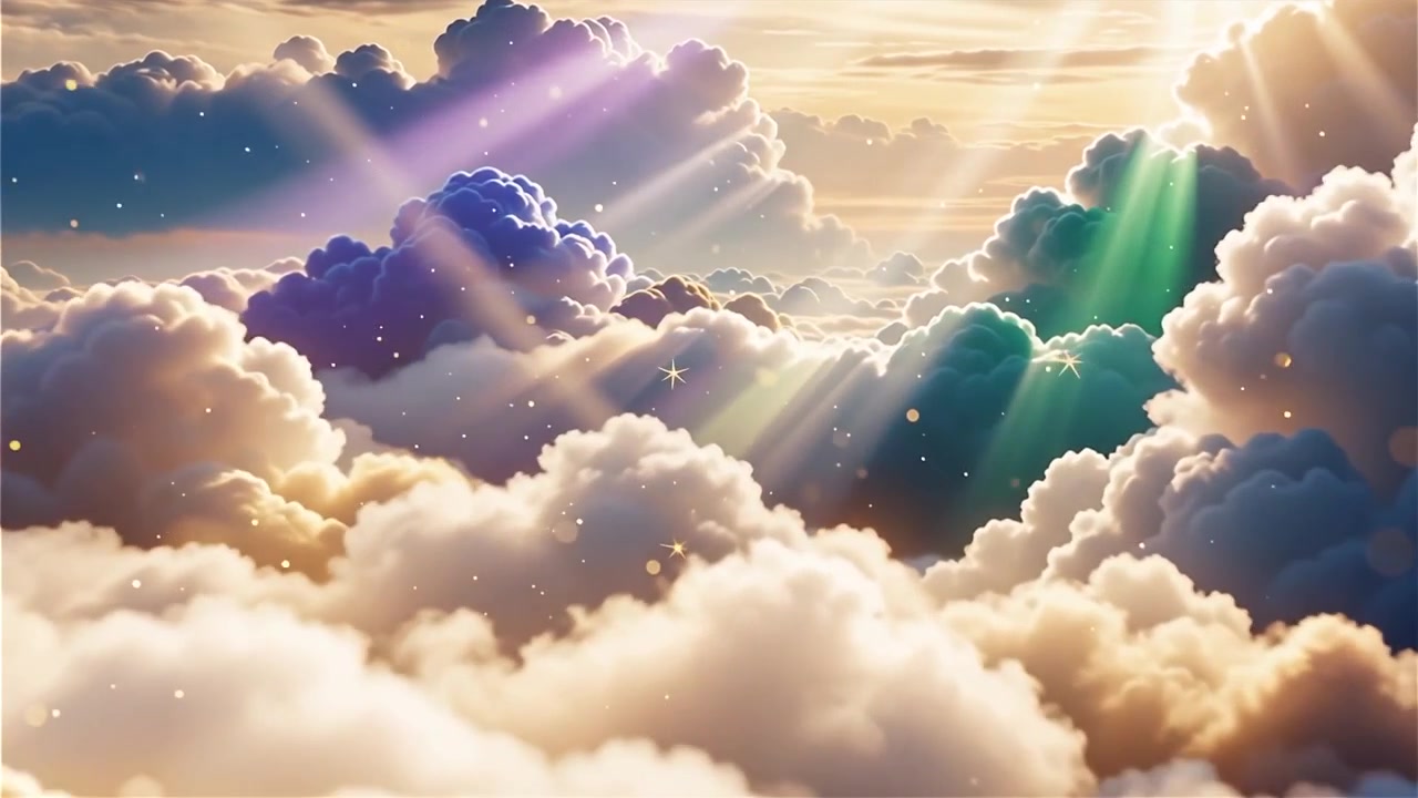 Christian Heavenly Light Worship Background