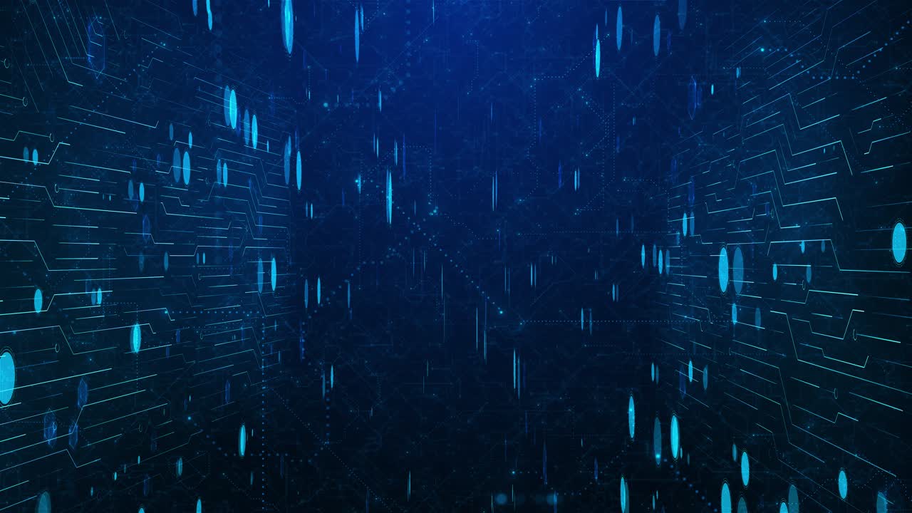 Futuristic data flow transfer high speed internet ai analysis big data machine learning network