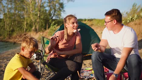 family camping trip