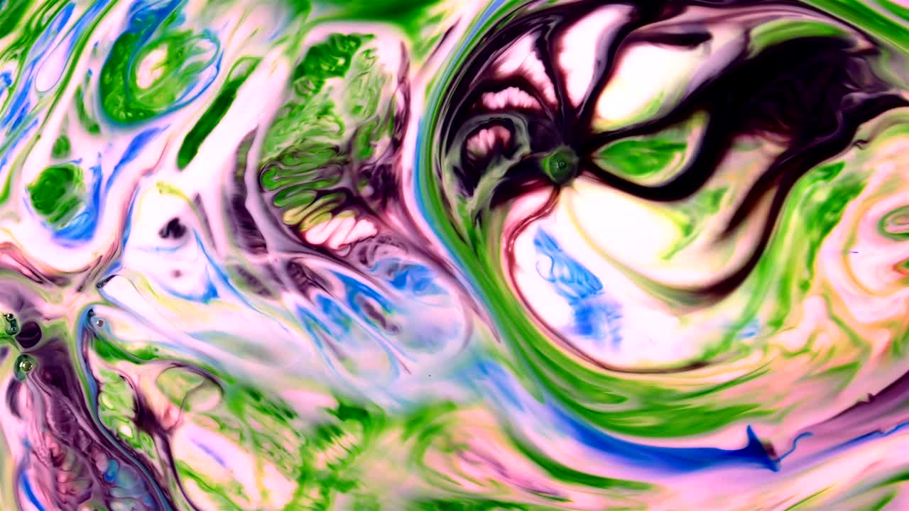 abstracto comida colorida tinta de pintura explota el caos se extiende en el agua