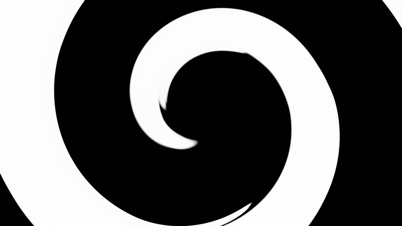 spiral transition mask center wipe black white