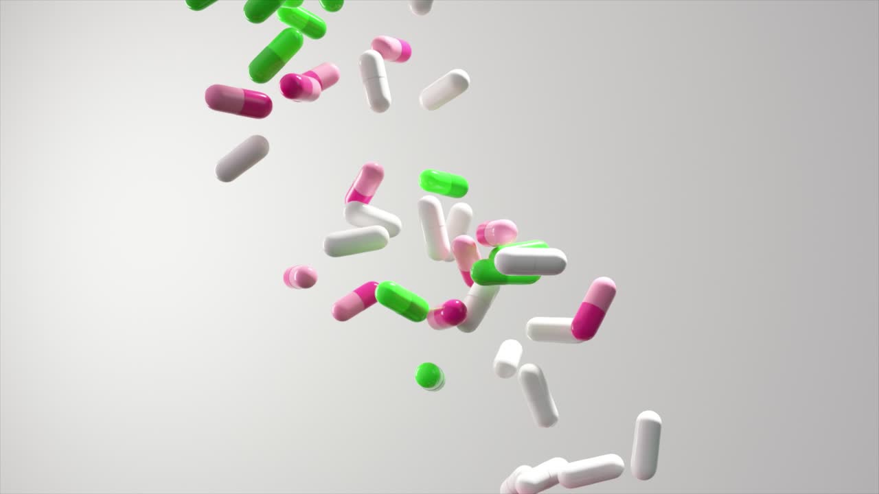 las cápsulas de colores que caen