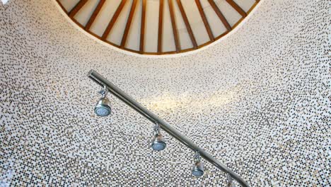 showers in a spa massage room