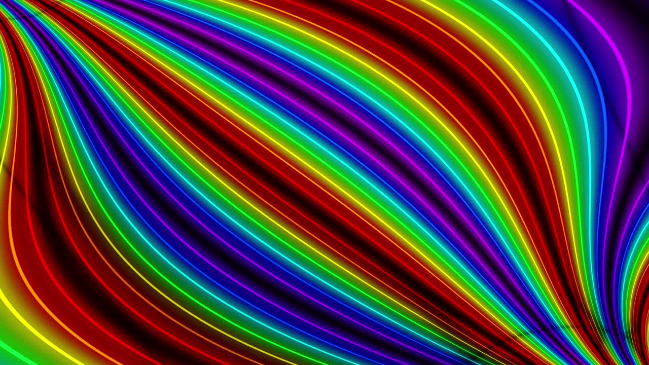 Neon line illumination animation motion graphics