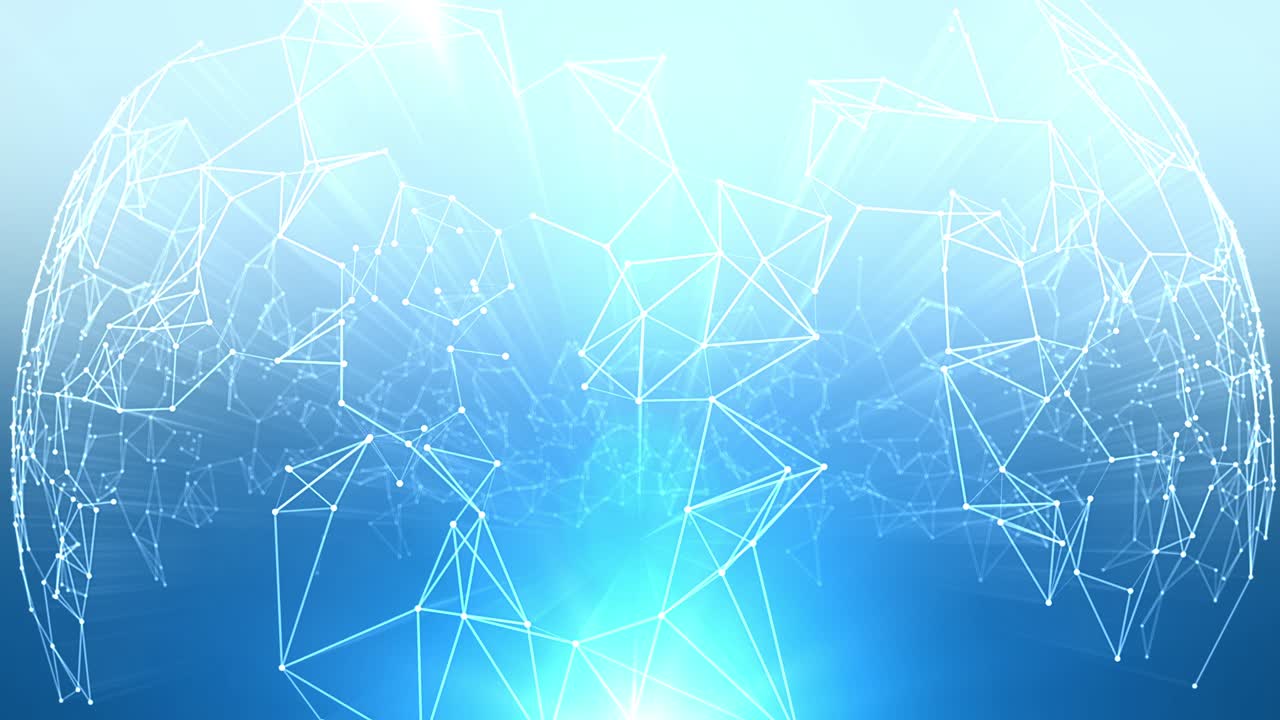 Polygonal Network Shape Dynamic Gradients 4K