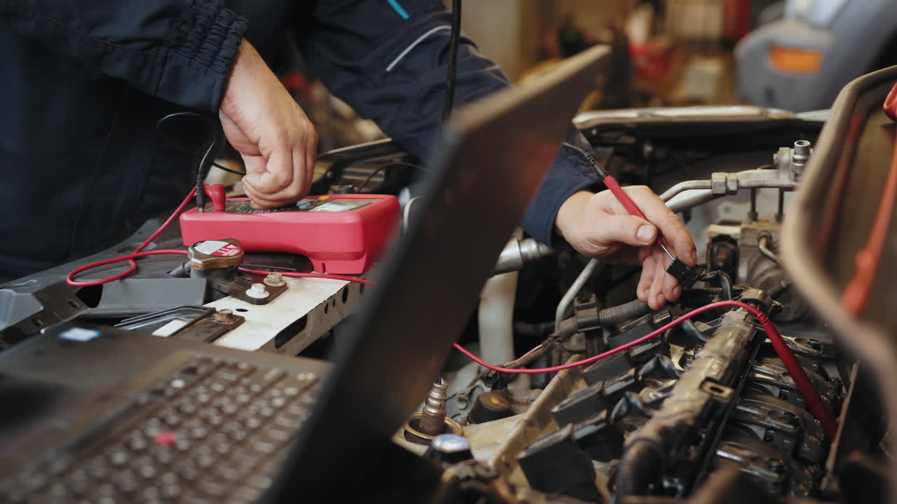 mecánico que realiza diagnósticos de automóviles