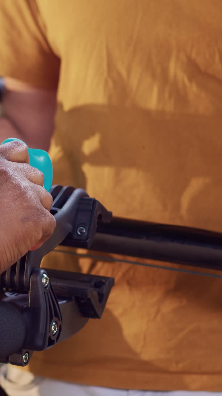 Close-up of a Bicycle Handlebar