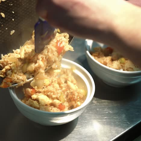 Cooking of domestic pilaf