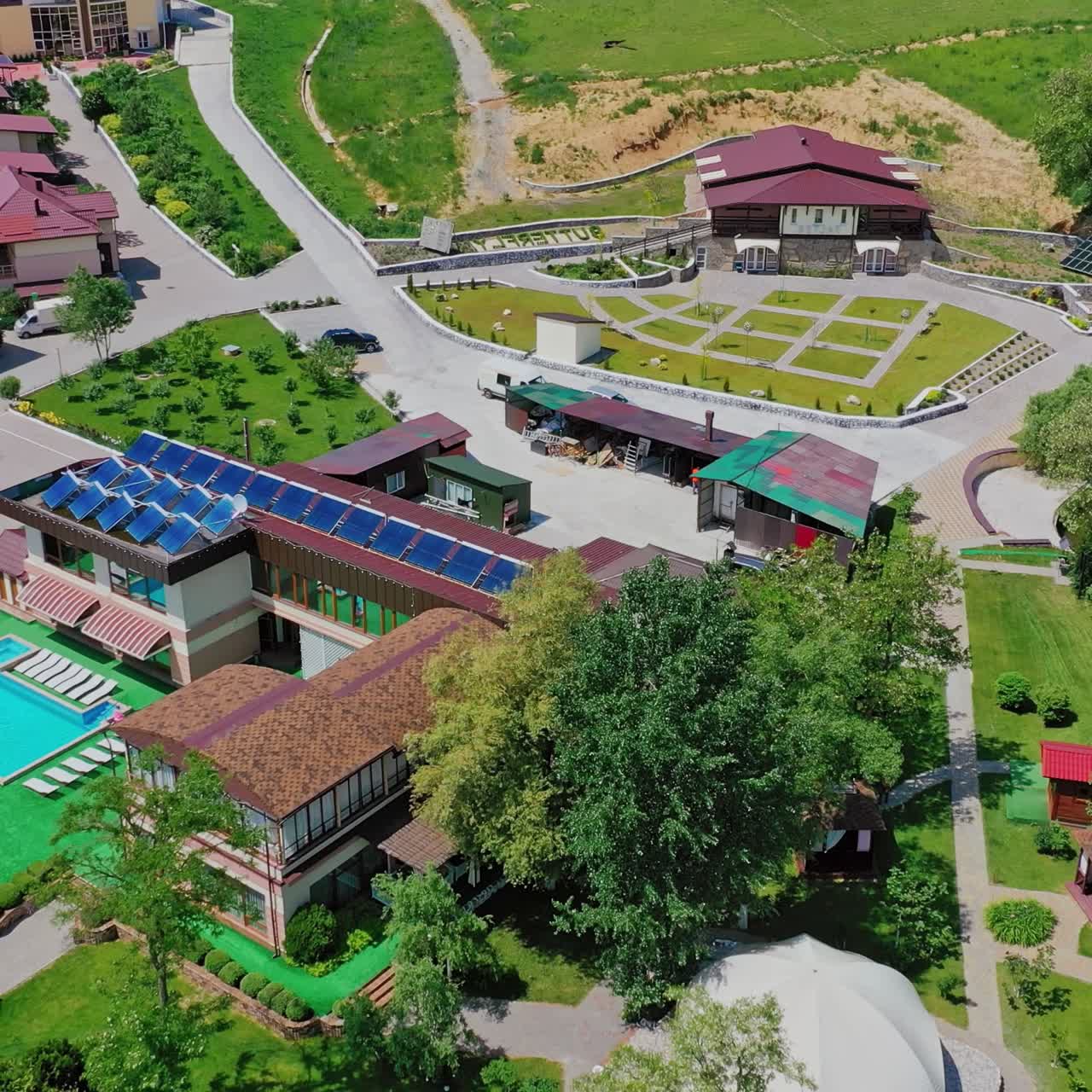 Resort complex from above