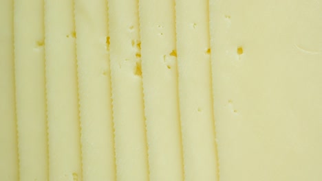 close-up of sliced cheese