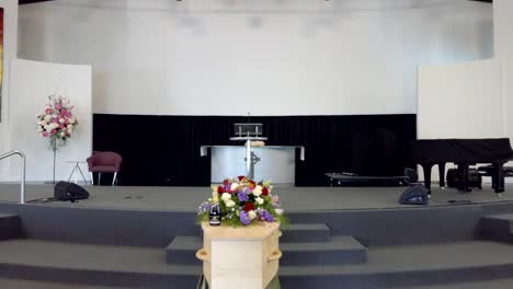 closeup shot of a funeral casket in a hearse or chapel or burial at cemetery