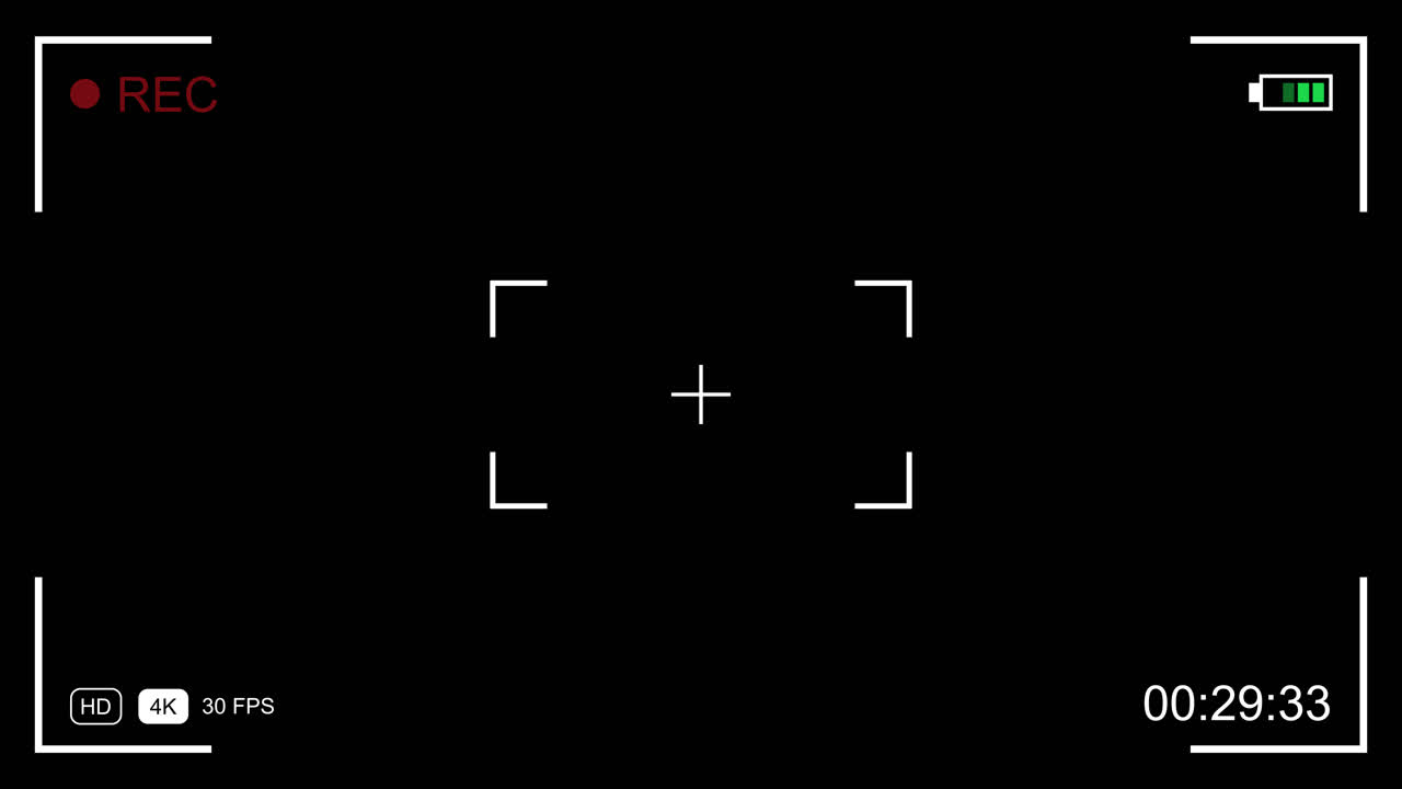 Camera Recording Viewfinder Interface with Alpha Channel