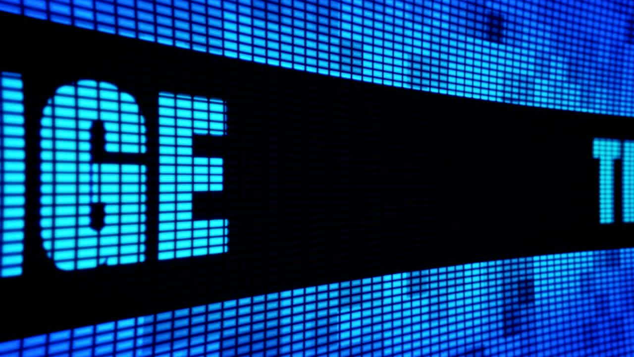 Time for Change Side Text Scrolling LED Wall Pannel Display Sign Board