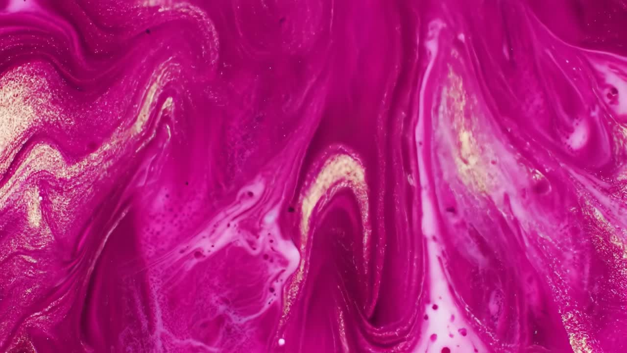 Abstract Pink and Gold Marbled Art