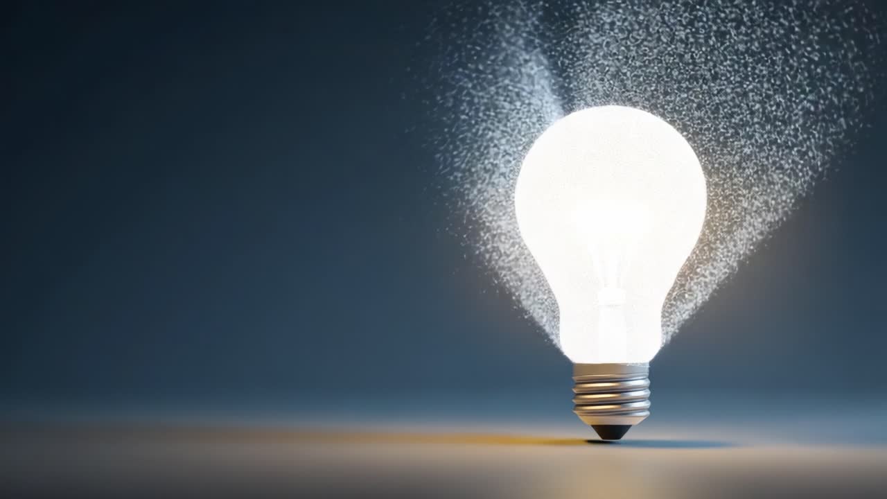 Illuminating Transformation: A Visual Journey of a Light Bulb Unraveling Its Digital Essence, Merging Reality with Imagination in a Captivating Display of Light and Innovation