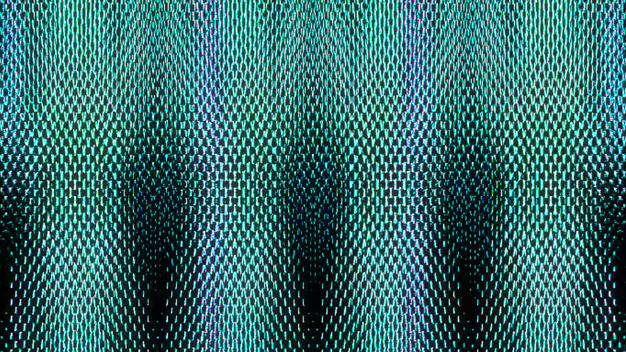 líneas brillantes que establecen el movimiento de la onda, coloridas, sobre un fondo negro