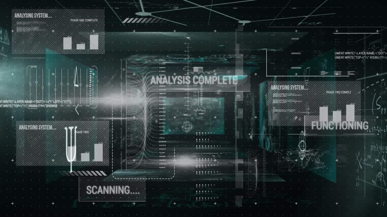 Animation of mathematical equations and data processing
