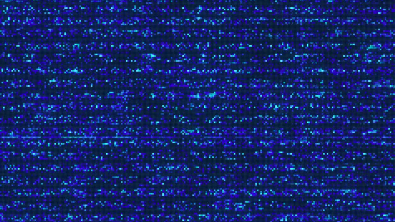 diseño único abstracto animación digital ruido de píxeles error de fallo daño de video