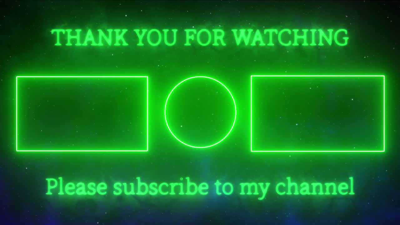 간단한 그라데이션 엔드 카드 엔딩 스크린 모션 그래픽