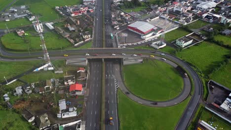 traffic navigate machachi aloasi intersection ecuador panamericana highway