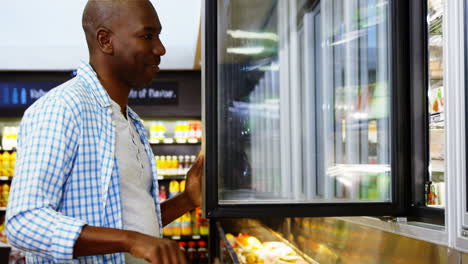 man shopping in grocery section