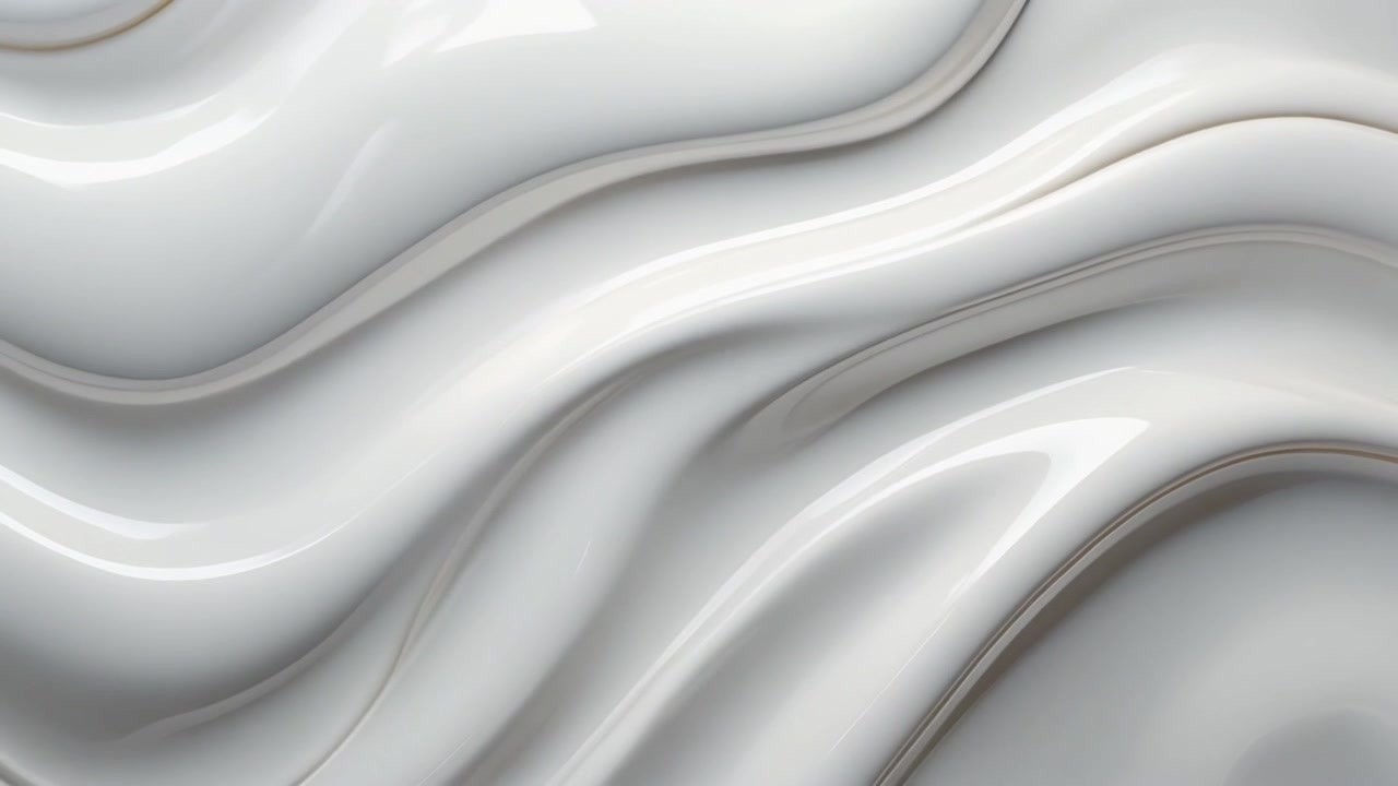 Sfondo Astratto di Onde Liquide Bianche Scorrevoli