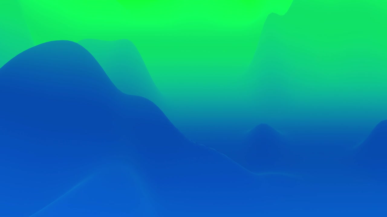 4k bucle sin costuras con fluidos abstractos gradientes verdes azules, superficie ondulada de brillo interno. hermosos gradientes de color como fondo líquido abstracto, animación suave. 3d en estilo moderno plano agradable
