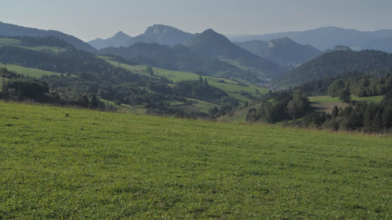 높은 자세의 자연 경관